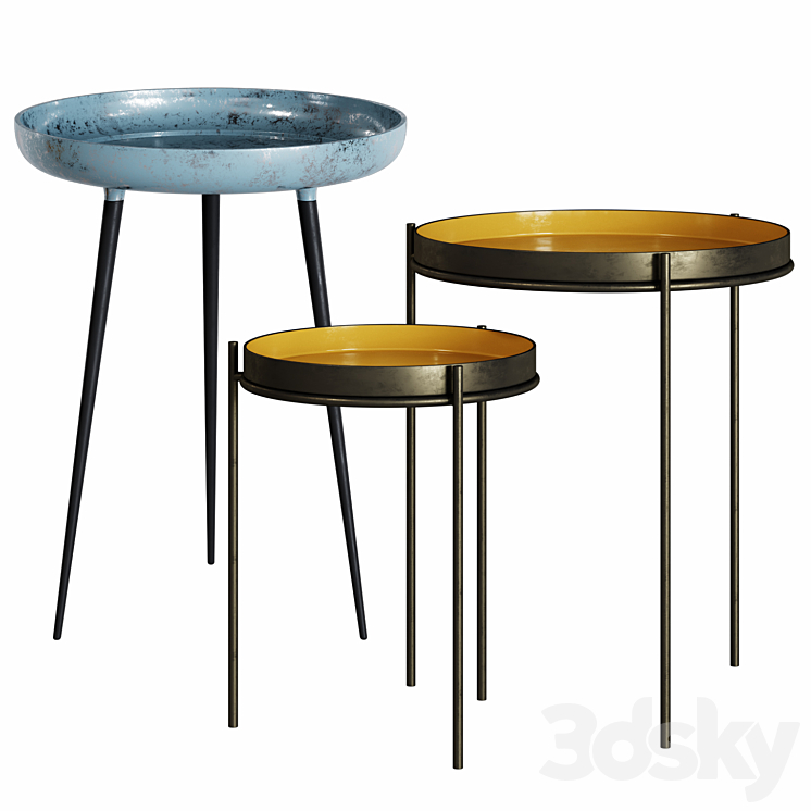 Side table set INMYROOM 3DS Max - thumbnail 2