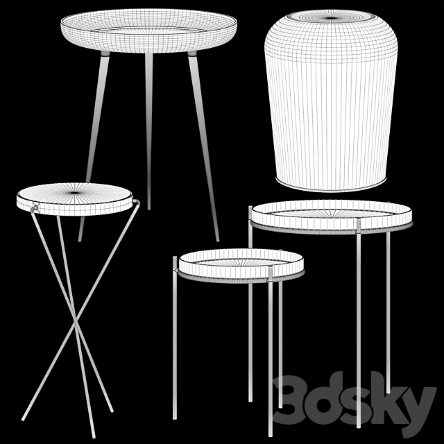 Side table set INMYROOM 3DSMax File - thumbnail 4