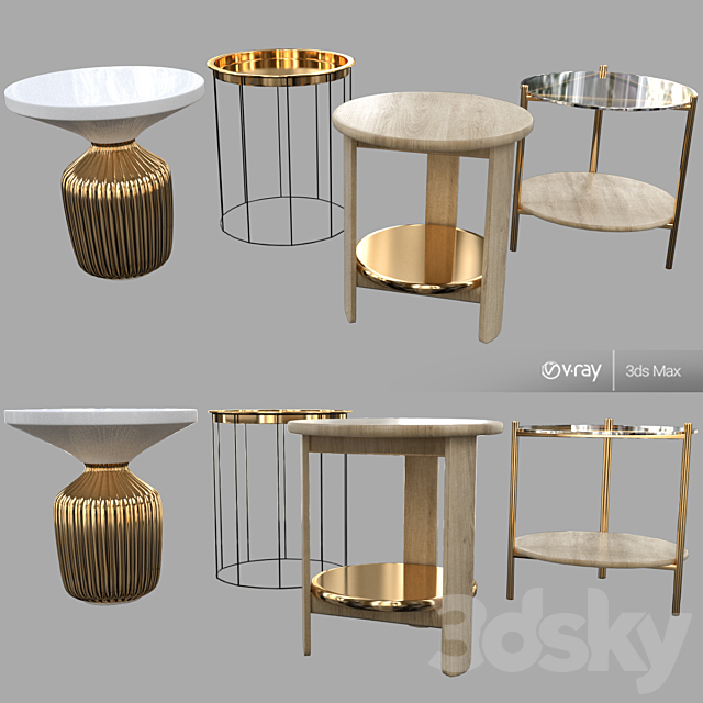 Side tables 3DSMax File - thumbnail 1