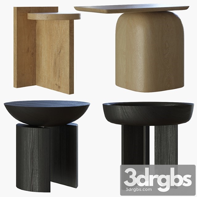 Side Tables Collection 2 3dsmax Download - thumbnail 1