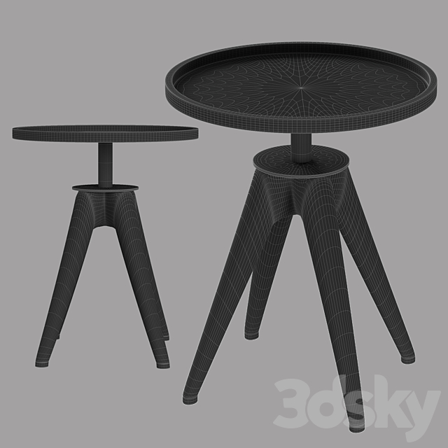 SIDE TABLES Dorothy 3DS Max Model - thumbnail 4