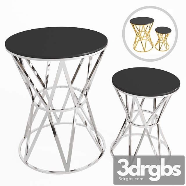 Side tables eichholtz domingo 2 3dsmax Download - thumbnail 1