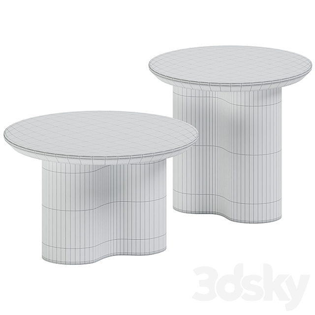 Side Tables Prince by Grazia & Co 3DSMax File - thumbnail 2