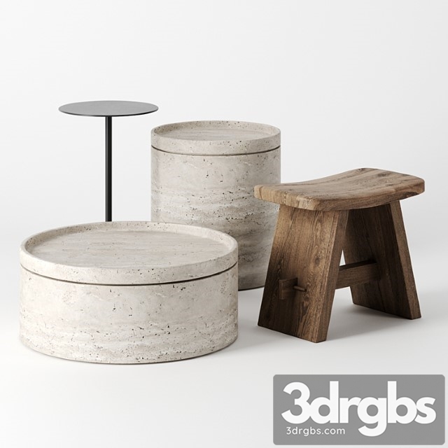 Side Tables Set 3dsmax Download - thumbnail 1