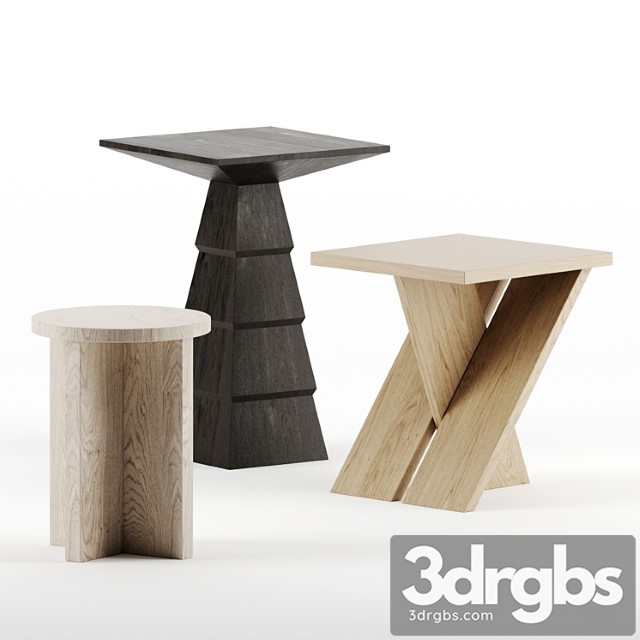 Side tables set by atelier de troupe 2 3dsmax Download - thumbnail 1