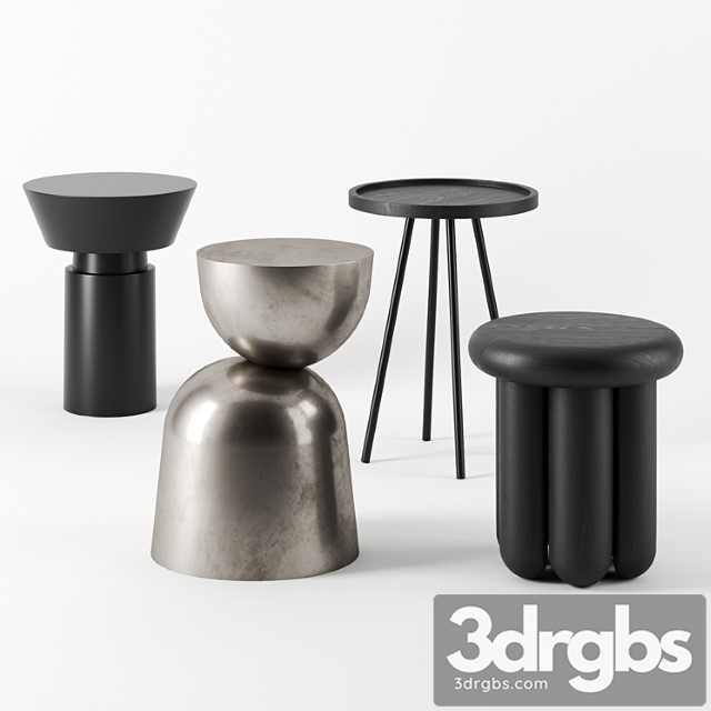 Side Tables Set by House Doctor 3dsmax Download - thumbnail 1