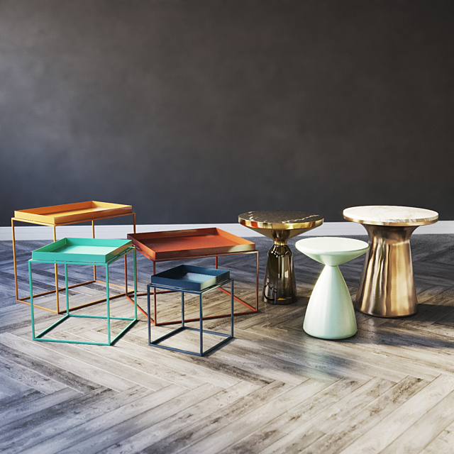 Side Tables – Vol.03 3DS Max Model - thumbnail 2