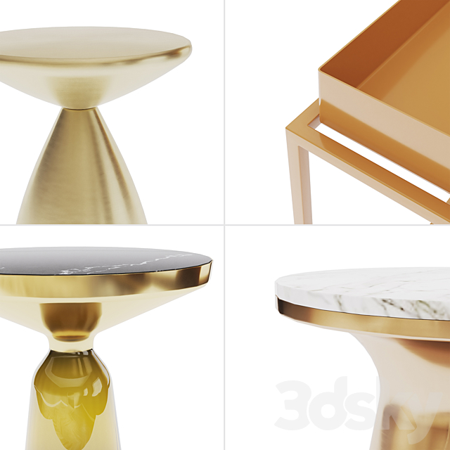 Side Tables – Vol.03 3DS Max Model - thumbnail 3