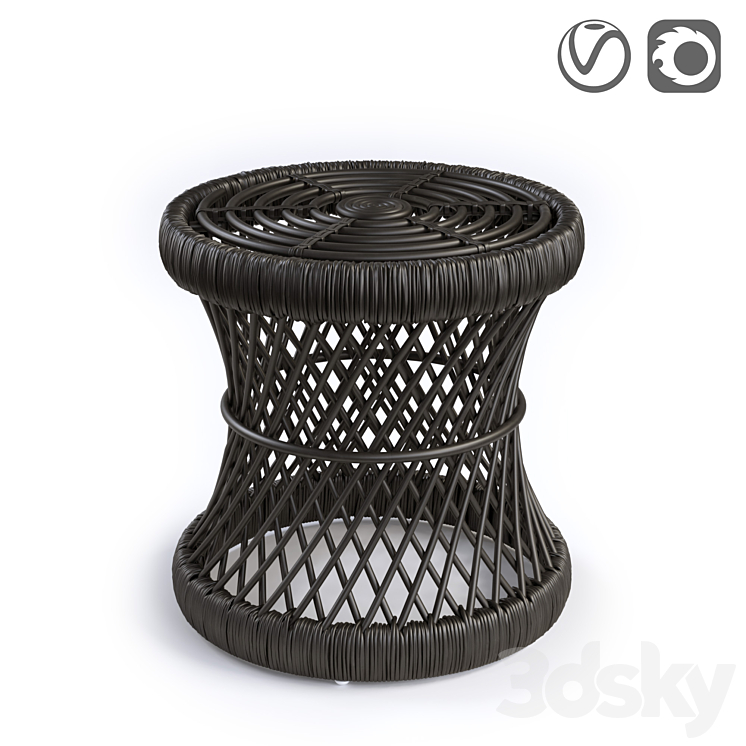 Sideboard stool Malu 3DS Max - thumbnail 1