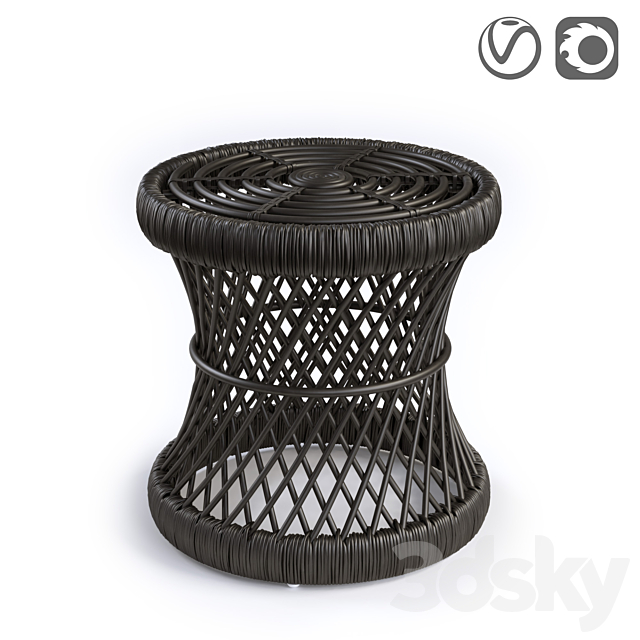 Sideboard stool Malu 3DSMax File - thumbnail 1