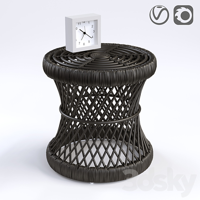 Sideboard stool Malu 3DSMax File - thumbnail 3