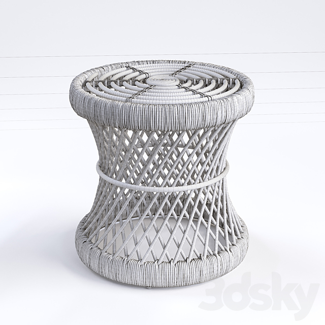 Sideboard stool Malu 3DSMax File - thumbnail 4