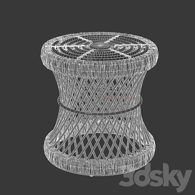 Sideboard stool Malu 3DSMax File - thumbnail 5