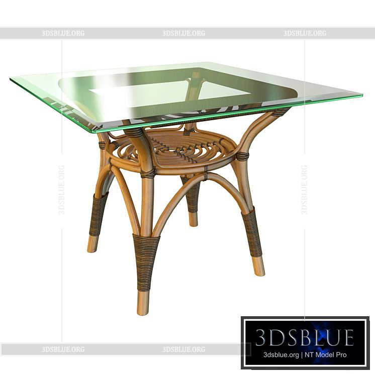 Sika Design Originals dining table square top 3DS Max - thumbnail 3