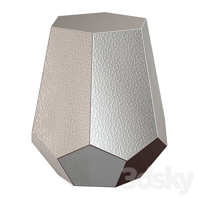 Silverd Metal Accent Stool by Mercury Row 3DSMax File - thumbnail 1