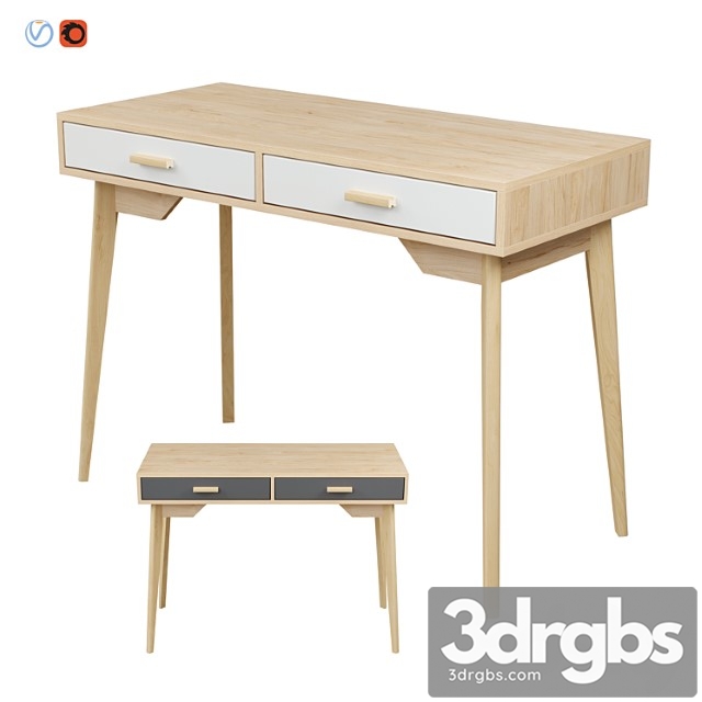 Skandica – horten (nordic scandi) desk - thumbnail 1