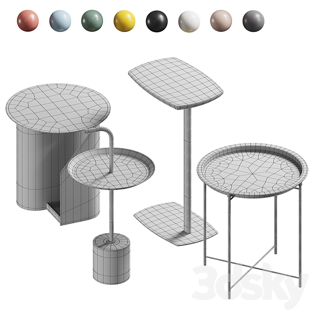 Sketch by Jeri Young Glad tables Divan.ru 3DS Max Model - thumbnail 4