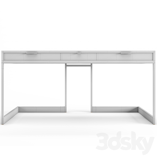 Skram. Wshbone drawer desk 3DSMax File - thumbnail 2