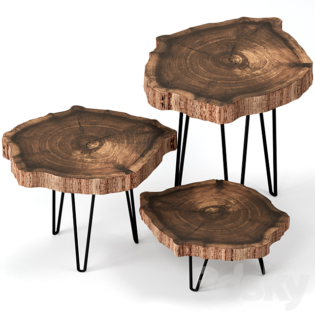 Slab coffee tables. 3DSMax File - thumbnail 1