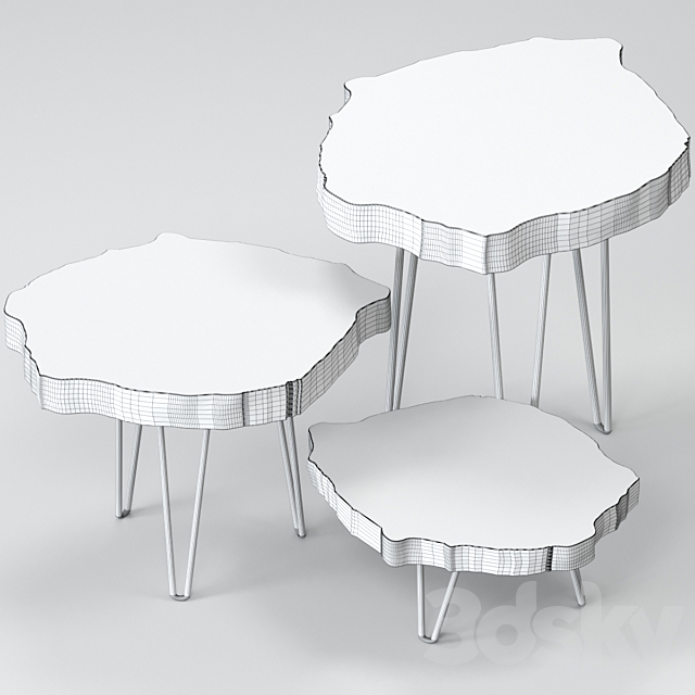 Slab coffee tables. 3DSMax File - thumbnail 3