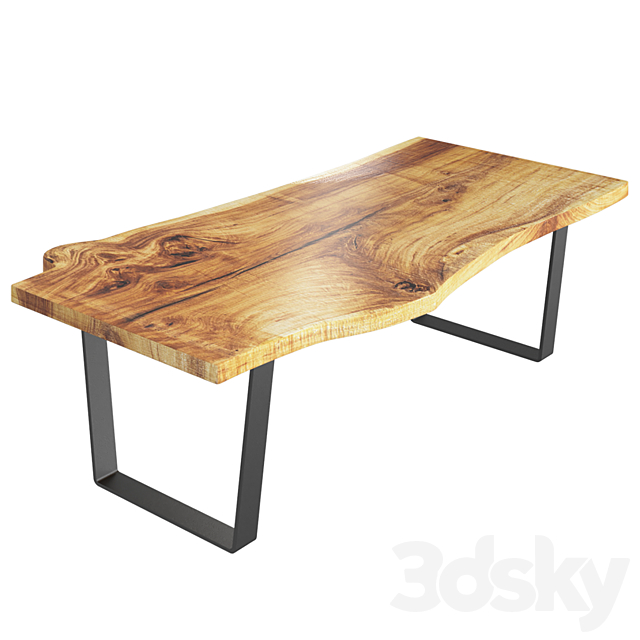 Slab Tables Set 3DS Max Model - thumbnail 3