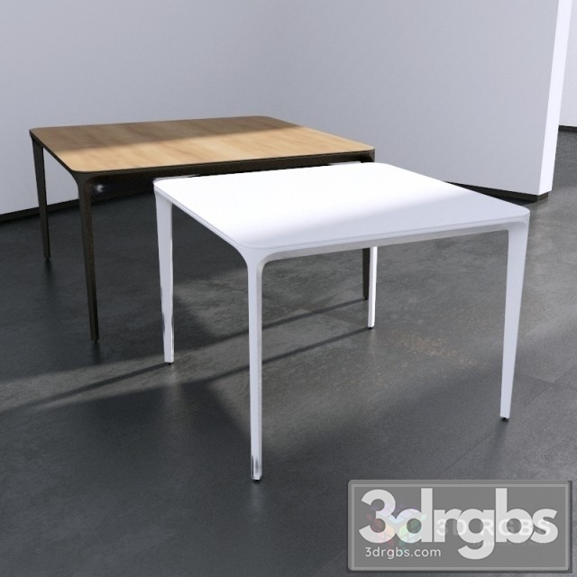 Slim Square Table 3dsmax Download - thumbnail 1