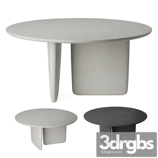 Small tobi-ishi outdoor table 2. b&b italia - thumbnail 1