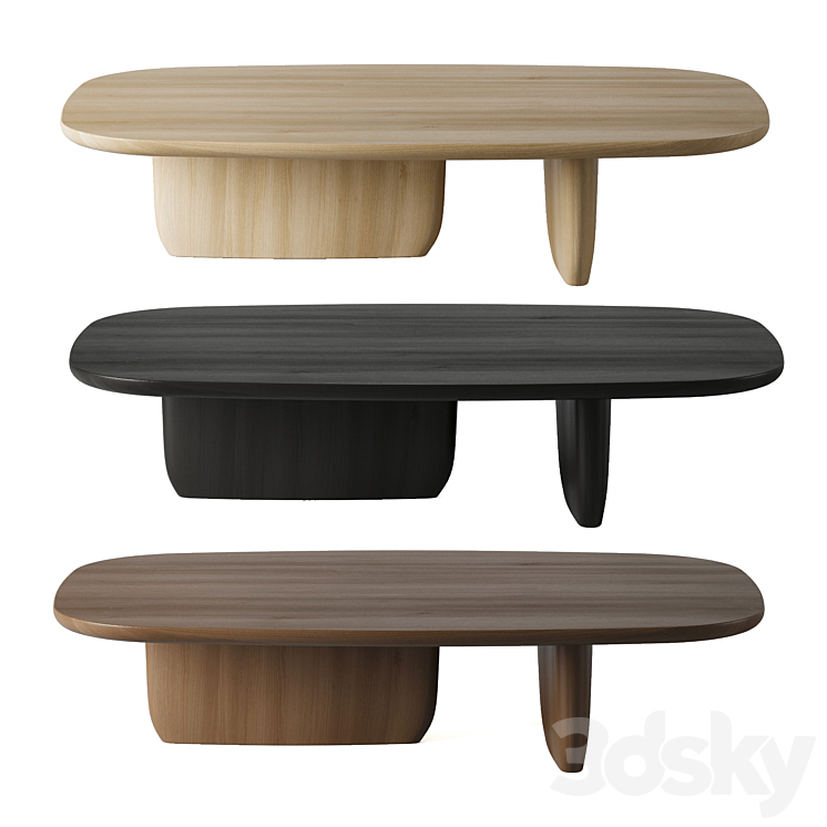 Small Tobi-Ishi table. B&B Italia 3DS Max - thumbnail 1