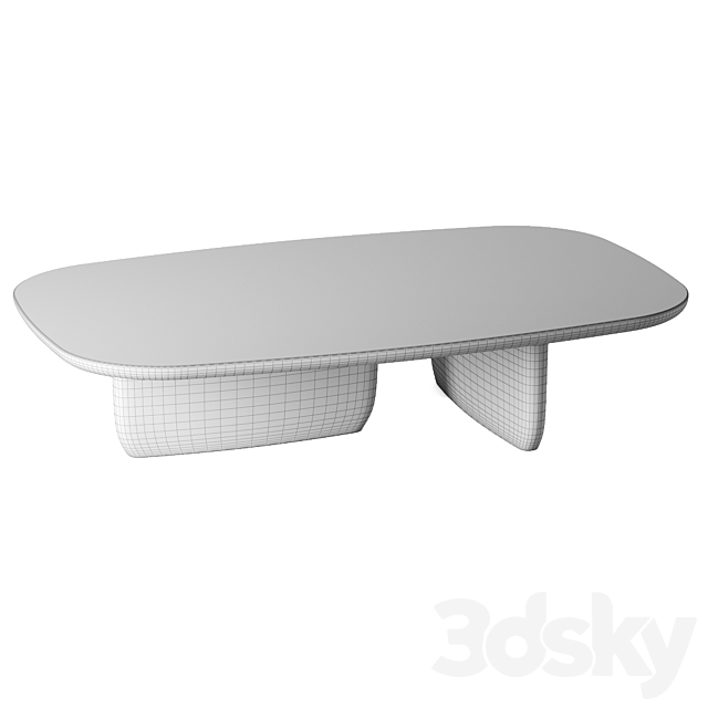 Small Tobi-Ishi table. B&B Italia 3DSMax File - thumbnail 3