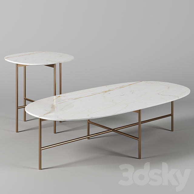 Soap tables by Tacchini 3DSMax File - thumbnail 3