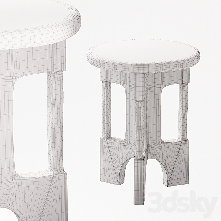 Sofa table La Redoute Oreus 3DS Max - thumbnail 2