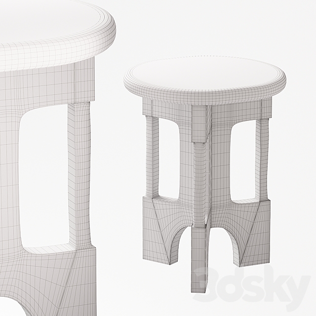 Sofa table La Redoute Oreus 3DSMax File - thumbnail 2