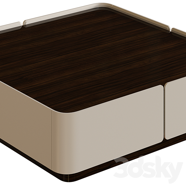 Soho Coffee Table 3DS Max Model - thumbnail 3