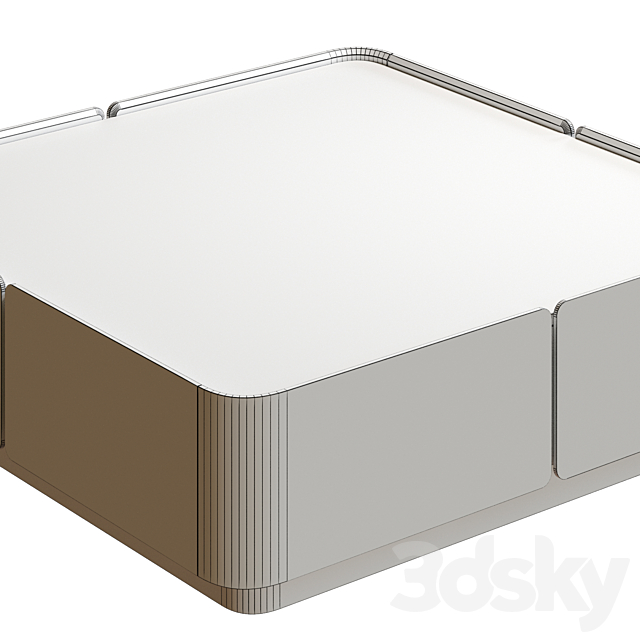 Soho Coffee Table 3DS Max Model - thumbnail 5