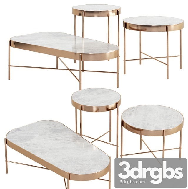 Sol Marble Coffee Table 3dsmax Download - thumbnail 1