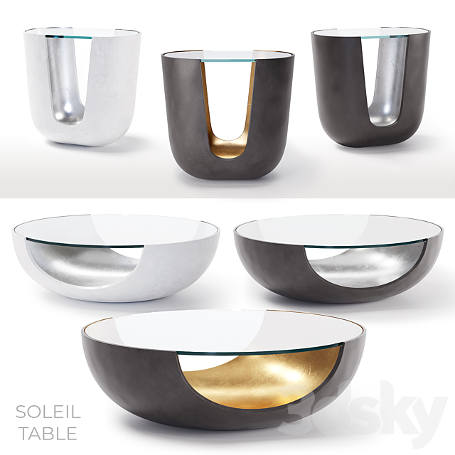 Soleil Tables by Mitchell Gold + Bob Williams 3DSMax File - thumbnail 1