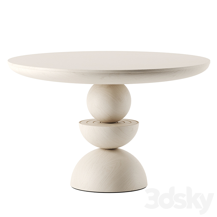 Sonali Dining Table by Anthropologie 3DS Max Model - thumbnail 3