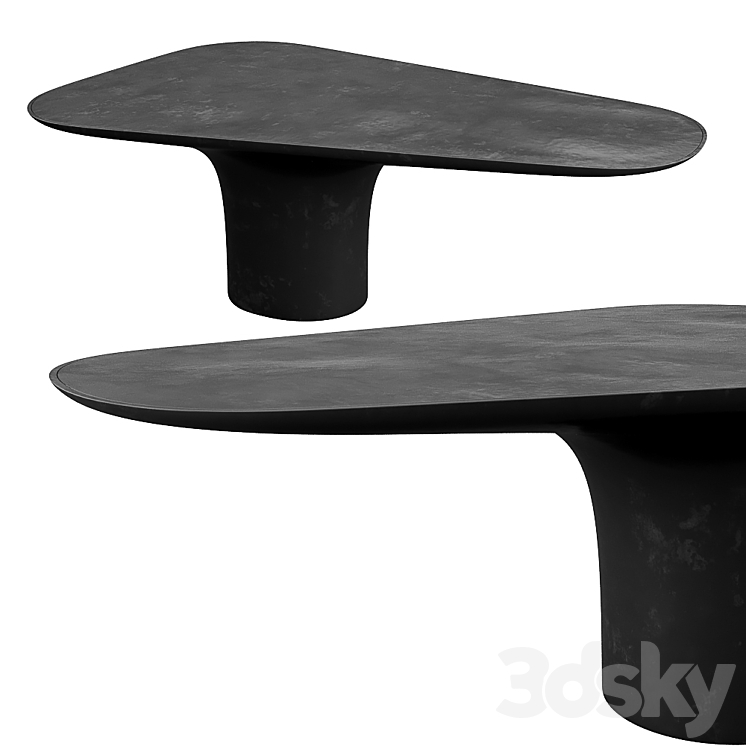 Sors nr low black table 3DS Max - thumbnail 1