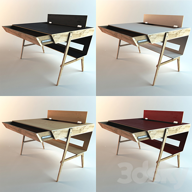 Sova Design _ Polyarc table 3DS Max Model - thumbnail 2