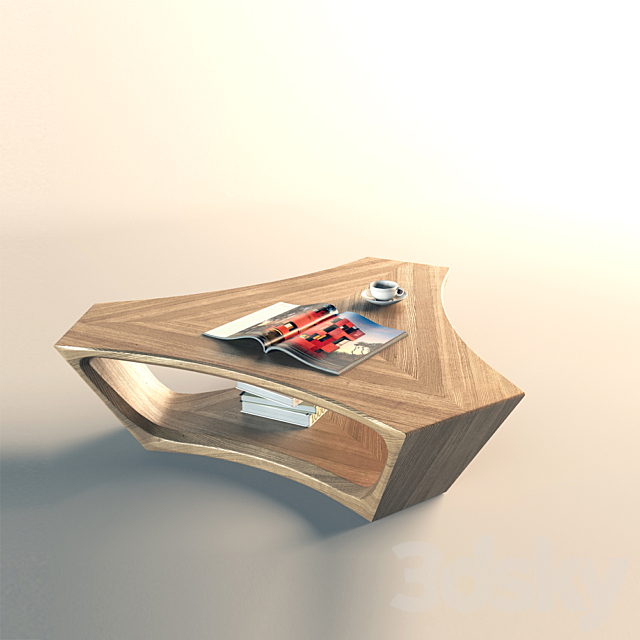 Sova Design _ Rev coffee table 3DS Max Model - thumbnail 2