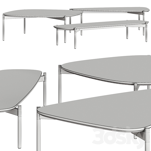 Sphaus Ptyx Coffee Tables 3DSMax File - thumbnail 3