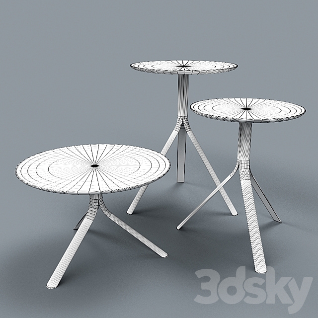 Splinter side table by Nendo (Oki Sato) 3DSMax File - thumbnail 2