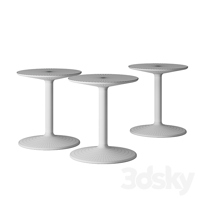 Spool table set. B&B Italia 3DSMax File - thumbnail 3