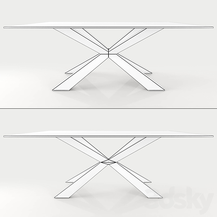 spyder table 3DS Max - thumbnail 2