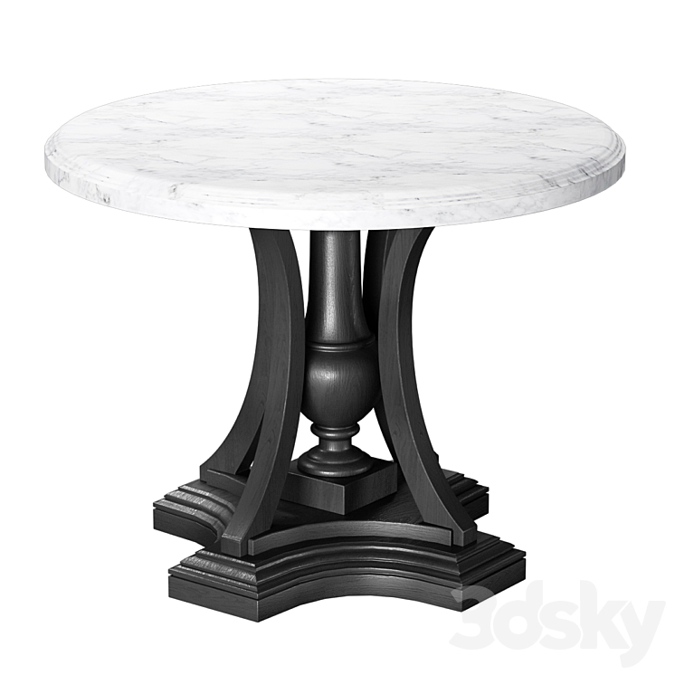 ST. JAMES MARBLE ROUND ENTRY TABLE. RH 3DS Max Model - thumbnail 2