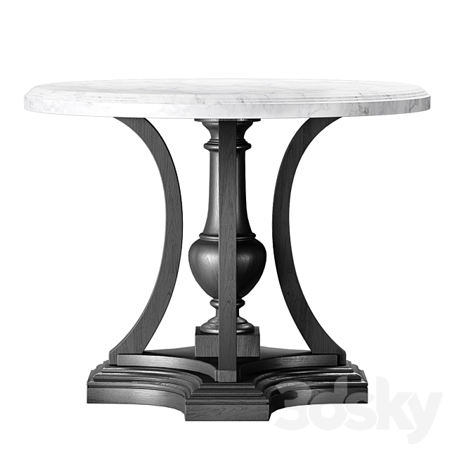 ST. JAMES MARBLE ROUND ENTRY TABLE. RH 3DSMax File - thumbnail 1