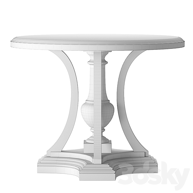 ST. JAMES MARBLE ROUND ENTRY TABLE. RH 3DSMax File - thumbnail 3