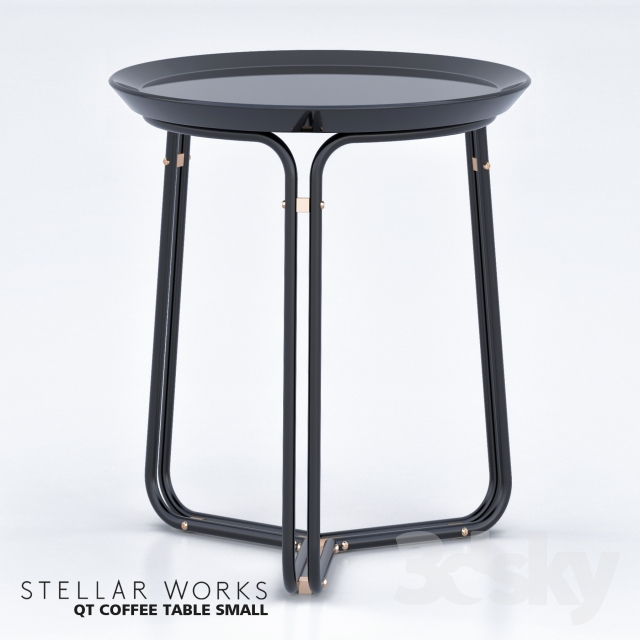 Stellar Works QT Coffee table Small 3DS Max - thumbnail 3