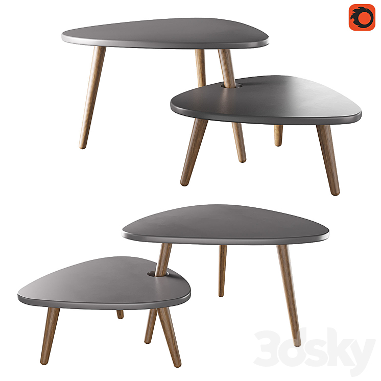 Stilgrey coffee table 3DS Max - thumbnail 1