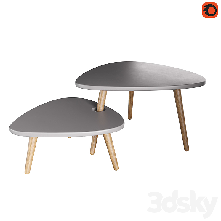 Stilgrey coffee table 3DS Max - thumbnail 2